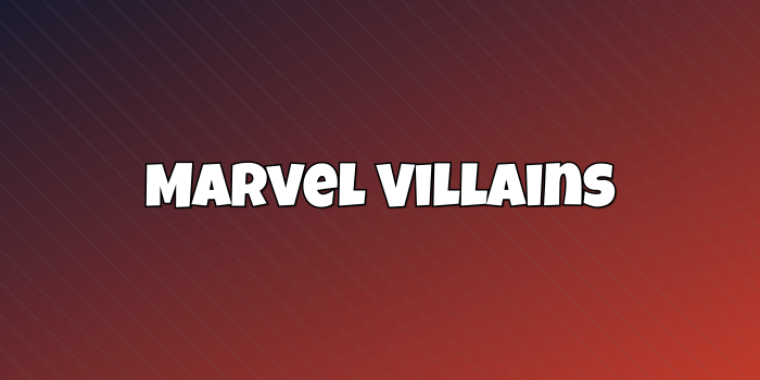 Portada de la categoría: Marvel Villains - 1 - cute-cursor.com